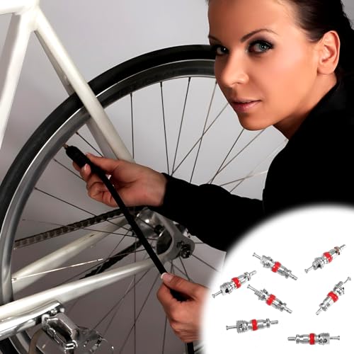 Image of 100Pcs Tyre Tire Valve Cores Replacement, Standard Valve Stem Core Part, Tire ValveStems Standard ValveCore, Universal for Most Models of Cars, Trucks, Motorcycles and Bicycles
