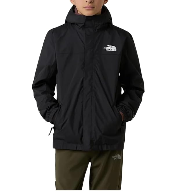 The North Face Boys' Antora Rain Jacket - Waterproof Kids' Raincoat Shell, Storm Flap, Zippered Pockets, Reflective Details, Summit Navy, XX-Large by The North Face - Image 2