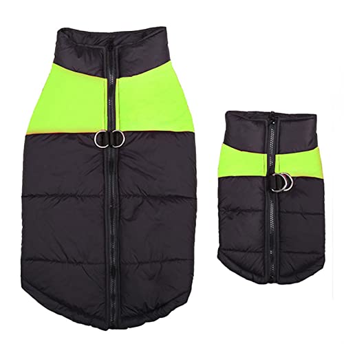 Manteau chaud pour grand chien vert imperméable pour protéger votre compagnon - 4