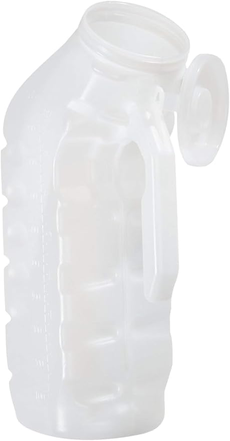 Orinal portátil masculino con tapa antigoteo 1000ml pack 6 miniatura 5