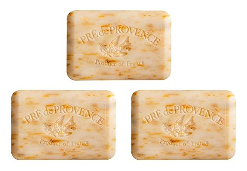 Three (3) 250 gram Pre de Provence Shea Butter Soaps - Tiare (Tahitian Gardenia)