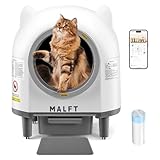 Automatic Cat Litter Box 90L, Self-Cleaning Litter Box - WiFi/Smart APP Control, Night Mode, Anti-Pinch Safety System for Multiple Cats, Includes Premium Mat & Waste Bags