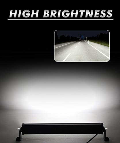 Image of FABTEC 40 LED 21 Inch /54 cm Bar Light Fog Light for Cars (21 Inch,White)