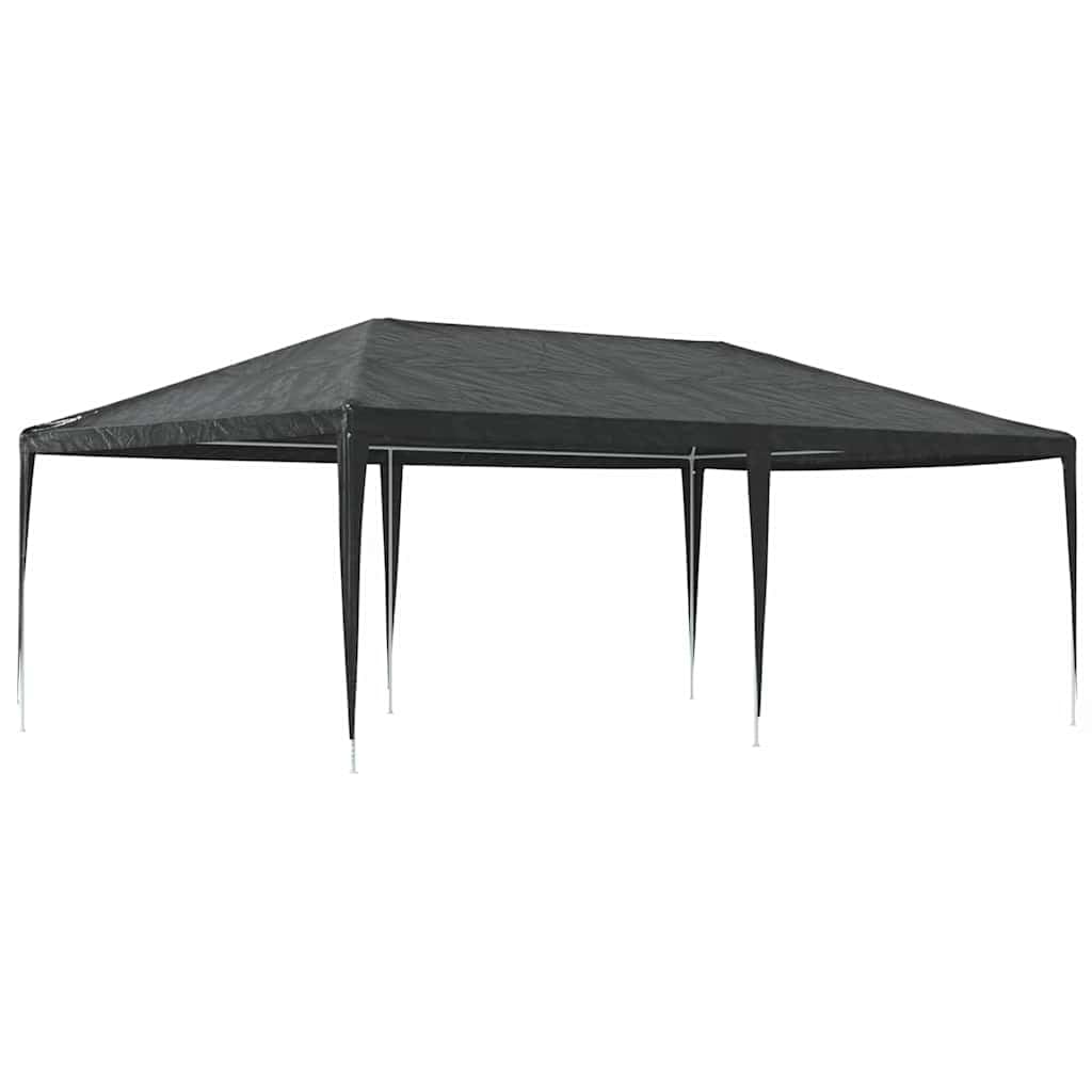 ACAGALA Partyzelt 4x6m Anthrazit, Gartenpavillon mit UV-Schutz & Wasserabweisender PE-Plane, Stabiles Gartenzelt Eventzelt für Terrasse, Festival & Camping, Sonnendach mit Metallgestell