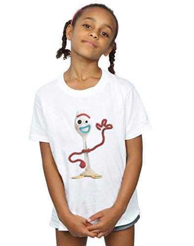 Image of Disney Girls Toy Story 4 Forky T-Shirt White 5-6 Years