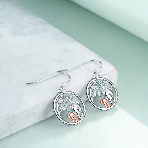Pendientes de plata de ley de animales y pingüino de la suerte 4