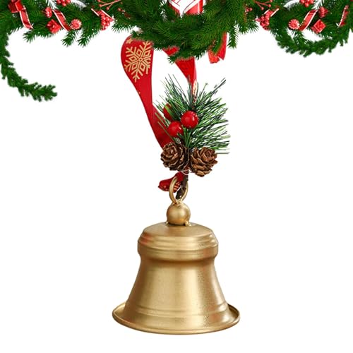 Campanelle natalizie – Design artigianale Campana di Natale Ornamenti di Natale | Decorazioni natalizie robuste, decorazione natalizia robusta per albero di Natale per cerimonie o decorazioni