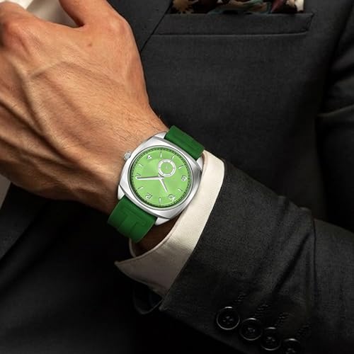 Image of styledose Men's Watch Analog Quartz with Chronograph & Silicone Strap -Casual & Formal Wrist Watch for Men