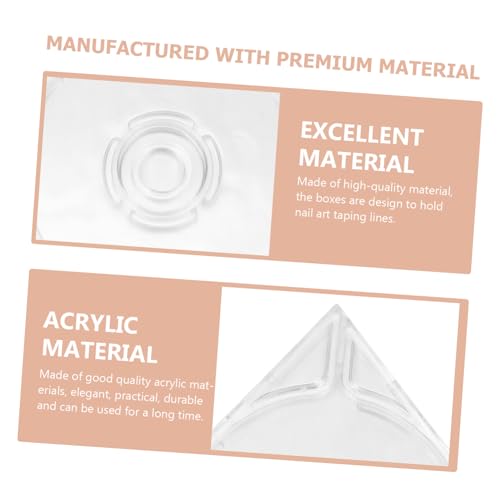 VICASKY 10 piezas estuche para cinta de uñas acrílica miniatura 7