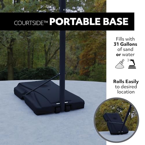 Image of Lifetime Outdoor Portable Basketball Hoop, 48 Inch Backboard, 8-10 Ft Speed Shift Adjustable Height