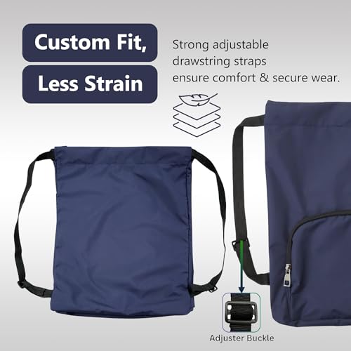Image of Alienoid 15L Drawstring Bag | Gym Backpack for Men & Women | Draw String Bag for Sports, Football, Cycling, Swimming & More | Lightweight Drawstring Backpack for Travel & Daily Use