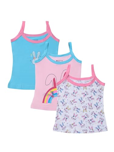 Image of BODYCARE Unisex Baby Vest Sleeveless Cotton Baniyan | Kid's Sando Baniyan, Kids Vest | Soft & Breathable Baby Jabla |Toddler Innerwear for Boys & Girls, Cute Prints | Multicolor| Pack of 3