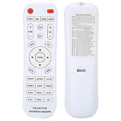 Lazmin112 Remote Controller for Projector, Sturdy and Replacement for Home Theater,Projector Accessories,Used for Office Presentation Meeting Speech