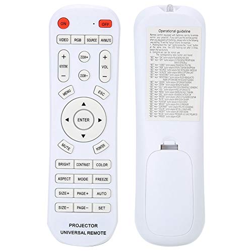 White Universal Remote Control Wearable Household Controller Replacement for Projector - Image 2