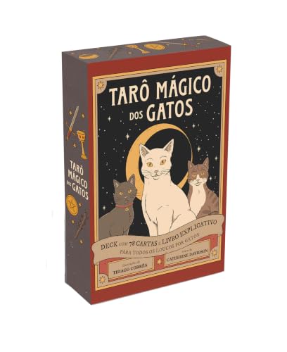 Tarô mágico dos gatos - caixa com livro + 78 cartas