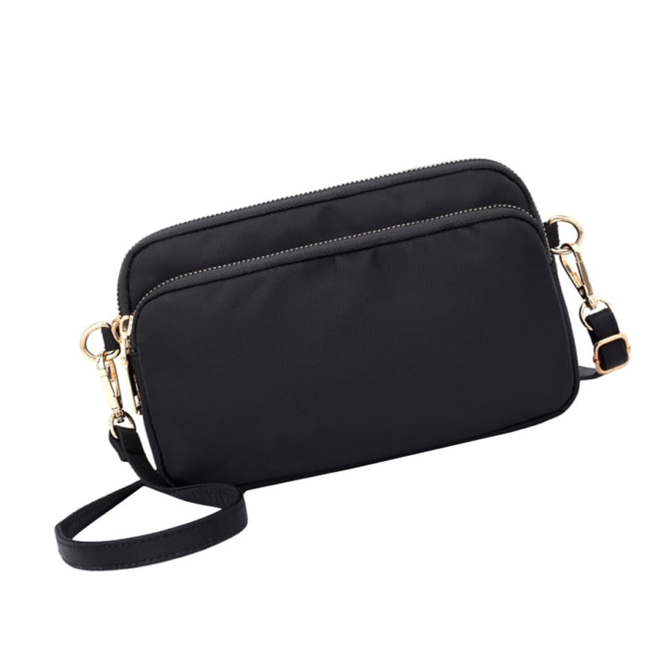 Holibanna Bolso Bandolera Ajustable de Nailon Negro para Mujer Adecuado para Ocasiones y Lugar de Trabajo