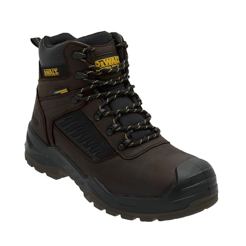 DEWALT Reynolds Men's Waterproof, Leather, Steel Toe, Safety Work Boot