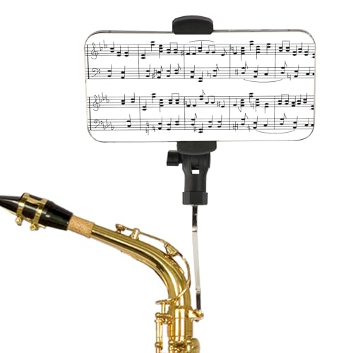 Lyre de saxophone pour téléphone pour lire vos partitions numériques en répétition