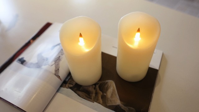 Image of Flameless Candles with Remote, 2 Pack 6 Inch Real Wax LED | Rechargeable Real Wax LED Candles with 3D Flicker, Remote and Timer for Safe flameless Home, Wedding and Holiday Decor.