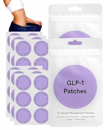 MOPZIJA 60 PCS Abnehmpflaster Patch, pflaster zum abnehmen,glp-1 pflaster zum abnehmen,Hautfreundliches Pflaste, Diskret & Komfortabel Für Erwachsene, Einfache Anwendung für alle Körpertypen (Lila)