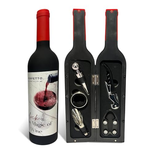 Wine Opener Set - 5 Pcs Wine Accessories Corkscrew Opener Kit Dri...