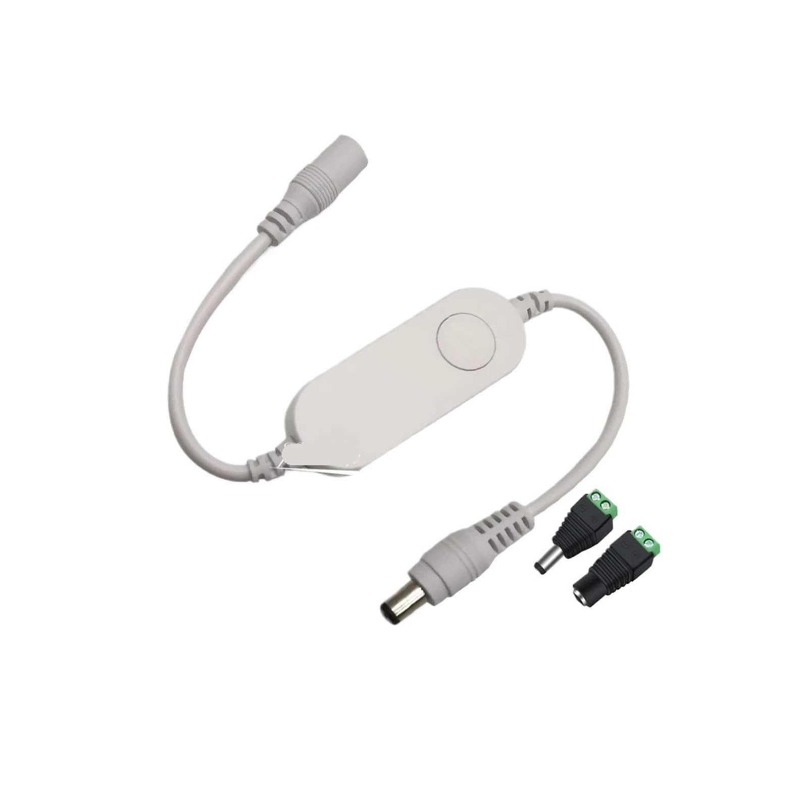 Pojedynczy kontroler ściemniania Tuya WiFi, przełącznik aplikacji Smart Life DC 12V-24 V, używany z Alexa Home, kompatybilny z 5050 5630 (z adapterem DC)