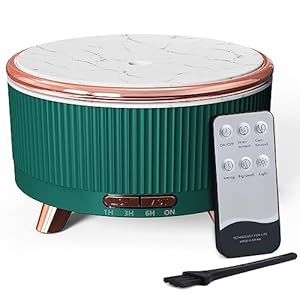 Diffusers for Essential Oils Large Room 500ml, Aromatherapy Diffuser for Home Office with Remote Control, 7 Colorsing Lights,Ultrasonic Aromatherapy Diffuser Humidifier for Livingroom Bedroom