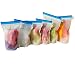 6 pack of Silicone Food Storage Bags 2xBig & 4xSmall - Reusable and Sealable, Leakproof Foodsaving Bags for Heating, Freezing, Microwaving and Babyfood/Meal Prep, Silicon Sous Vide Bags by WiseLime