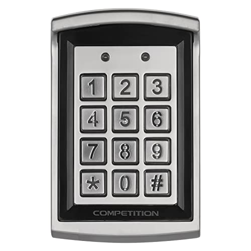Emos Teclado De Control De Acceso Con Lector Rfid Integrado, Cerradura De Código Para Puertas Y Puertas, Teclado Impermeable Para Tarjeta Rfid Chips, Control De Acceso De Puerta, H8011, Plateado