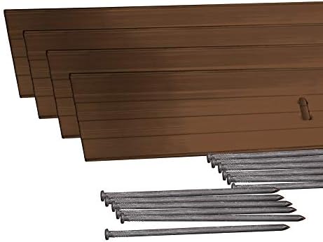 Dimex EasyFlex Aluminum Landscape Edging Project Kit, Will Not Rust Like Steel, Brown (1806BR-24C) (Renewed)