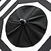 Sunnyglade 9ft Patio Umbrella Replacement Canopy Market Umbrella Top Outdoor Umbrella Canopy with 8 Ribs (not umbrella frame) (Black and White)