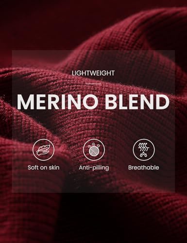 Women's Merino Wool Blend Sweater 2025 Fall Winter Casual Crew Neck Warm Soft Long Sleeve Knit Pullover Sweater2