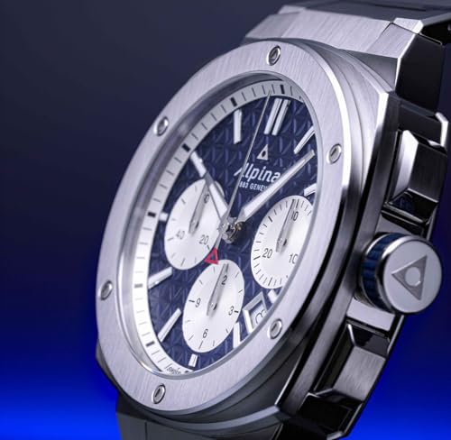 Image of Alpina Men's Alpiner Extreme Swiss Made 3-Hand Chronograph Automatic Watch, 62 Hour Power Reserve, Stainless Steel, Sapphire Crystal, 41mm, 100M Water Resistant