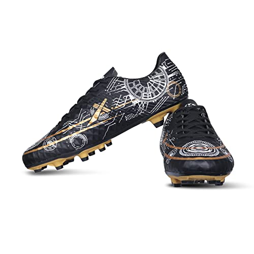 Image of Vector X Men & Boys Football Shoe /Studs|Sports & Athletic Footwear PU Upper with TPU Sole|Lightweight Comfortable & Maximum Grip Soccer Cleats |Multi Ground Shoes for Training & Practice
