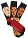 Star Trek Next Generation Picard Worf Geordi Men's Crew Socks 3 Pair Pack