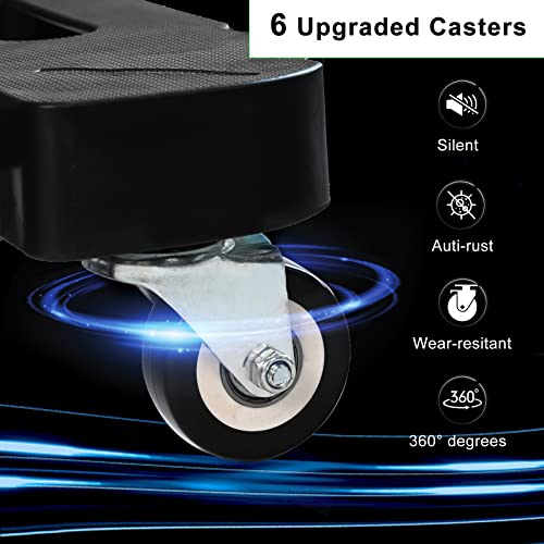 Folding Hand Truck-500 Lbs Heavy Duty Luggage Cart Solid Construction Utility Dolly Platform Cart With 360° Rotate Wheels,Collapsible Hand Truck For Luggage #TOP1