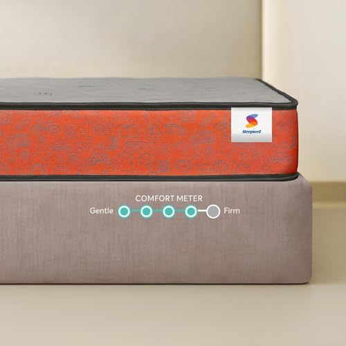 Image of Sleepwell Ortho Pro Mattress | Double Size 72x48x5 Inch | Orthopedic Medium Firm Support | Acuprofile Resitec Foam | Cool Yarn Fabric | Neem Fresche Anti-Microbial | 10 Yr Warranty