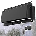 DITKOK Metal RV Stove Vent Cover - RV Range Vent Cover with Locking Device - Camper Exhaust Cover for Trailer & Camper Black