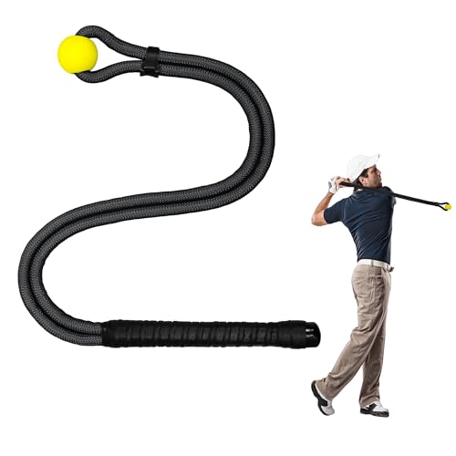 NGBHM Golf Rope Swing Trainer, Golf Swing Training Aid to Improve Speed, Accuracy, Rhythm...