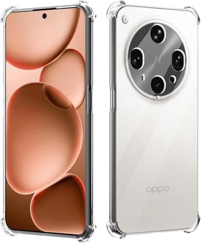 Image of Bumper Back Cover Case Transparent for Oppo Find X9 Ultra 5G|Four Corners Protection|Camera Protection Back Cover Case for Oppo Find X9 Ultra 5G -Transparent