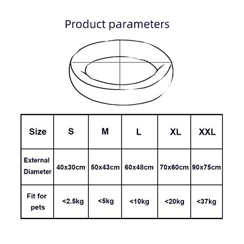 Matelas pour chien lavable M Yuxin Zhochen - Lit chaud dot brown