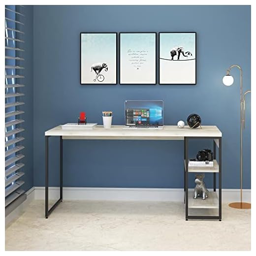 Compace Desing, Escrivaninha com Estante Baixa 2 Prateleiras 1,50m Dynamica