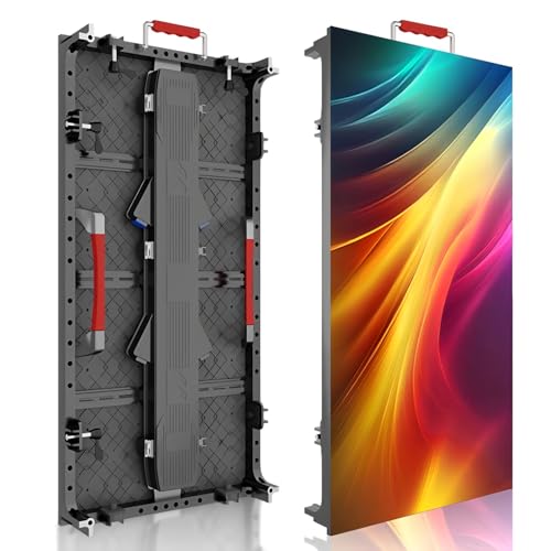 Image of P3.91 P4.81 Rental LED Display Screen, 3840Hz /1920Hz High Refresh Rate, IP65 Waterproof Outdoor LED Panels with Aluminum Cabinet, Mounting Frame for Stage Events (4, P3.91, 50 * 100cm(1.64 * 3.28ft))