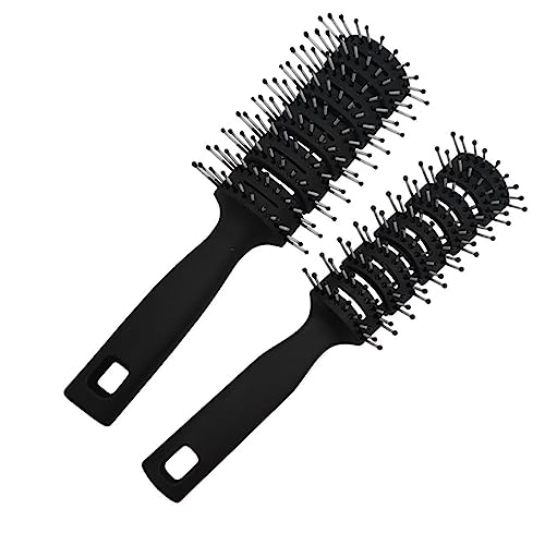 YongXiangPeng Hair Brush,2 Pcs Vent Hair Brush Professional Styling Hairbrush for Slicked Back Anti Static Detangling Hair Brush for Wet Short Curly Straight Hair,Can Be Used Hair Brush Women