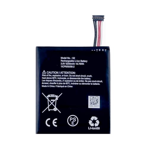 Vvuilsty S2 Battery Compatible with Ring Video Doorbell 6 Pin,Rechargeable 0 Cycle Battery