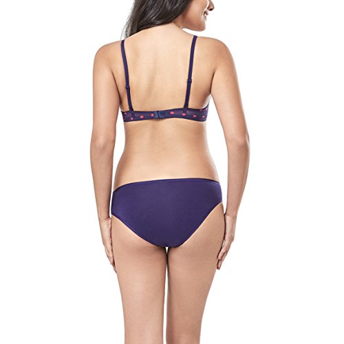Image of Amante Every de Red Printed Underwired Lightly Padded Everyday Bra