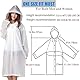 SHOCHX 2 Stück Regenjacken Wiederverwendbar Regenponcho, Unisex Eva Regenmantel Poncho Regenbekleidung Regenschutz Regen Zubehör für Wandern Camping Radfahren Reisen