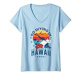 Photo Gallery donna immersioni subacquee in kauai immersione hawaii souvenir hawaii retro maglietta con collo a v Photo Gallery donna immersioni subacquee in kauai immersione hawaii souvenir hawaii retro maglietta con collo a v
