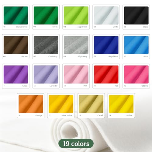 Image of 36 inch Wide Soft Felt Fabric by the Yard, 1.6mm Thick Durable & Flexible Craft Felt for Sewing, DIY Arts, Crafts and Decorations (Dark Gray, 2 /3Y)