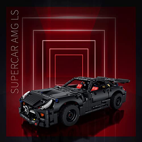 TopBau Technik 1/14 Modular Auto Bausteine, 1160+ Teile Retro Sportwagen Modell, Klassische Rennauto Rennwagen… – Bild 3